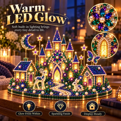 DIY 3D Crystal Art Kit with LED Lighting – Sparkling Miniature Scenes to Create Yourself
