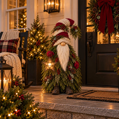 Evergreen Star Gnome™ Lighted Christmas Woodland Decor