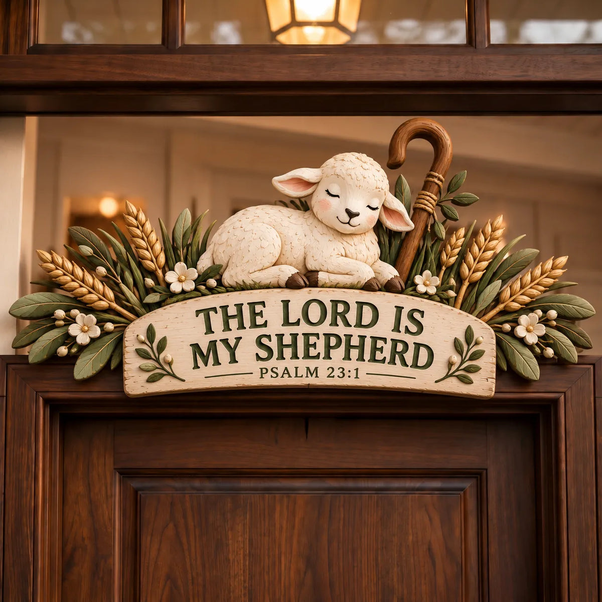 ✝️ 2D Christian Faith & Blessings Decorative Door Topper