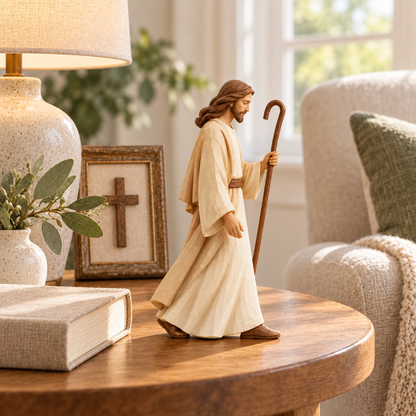 ✝️ Good Shepherd & Lamb Sculpture Collection | Faith-Inspired Home Décor