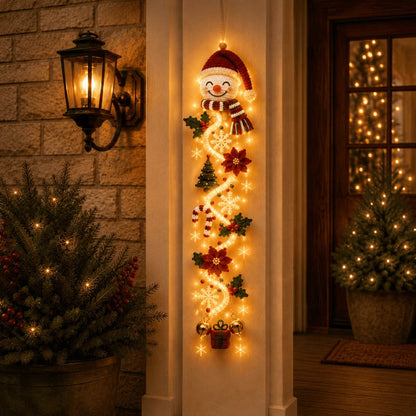 ⏳ Last day! 49% OFF – 🎅MerryCascade™ Glowing Christmas Door Hanger