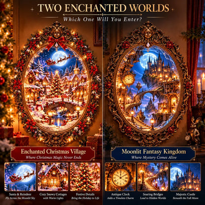 🪞 What If Your Mirror Opened Another World? ✨ Beyond the Looking Glass – Two Enchanted Worlds to Explore!