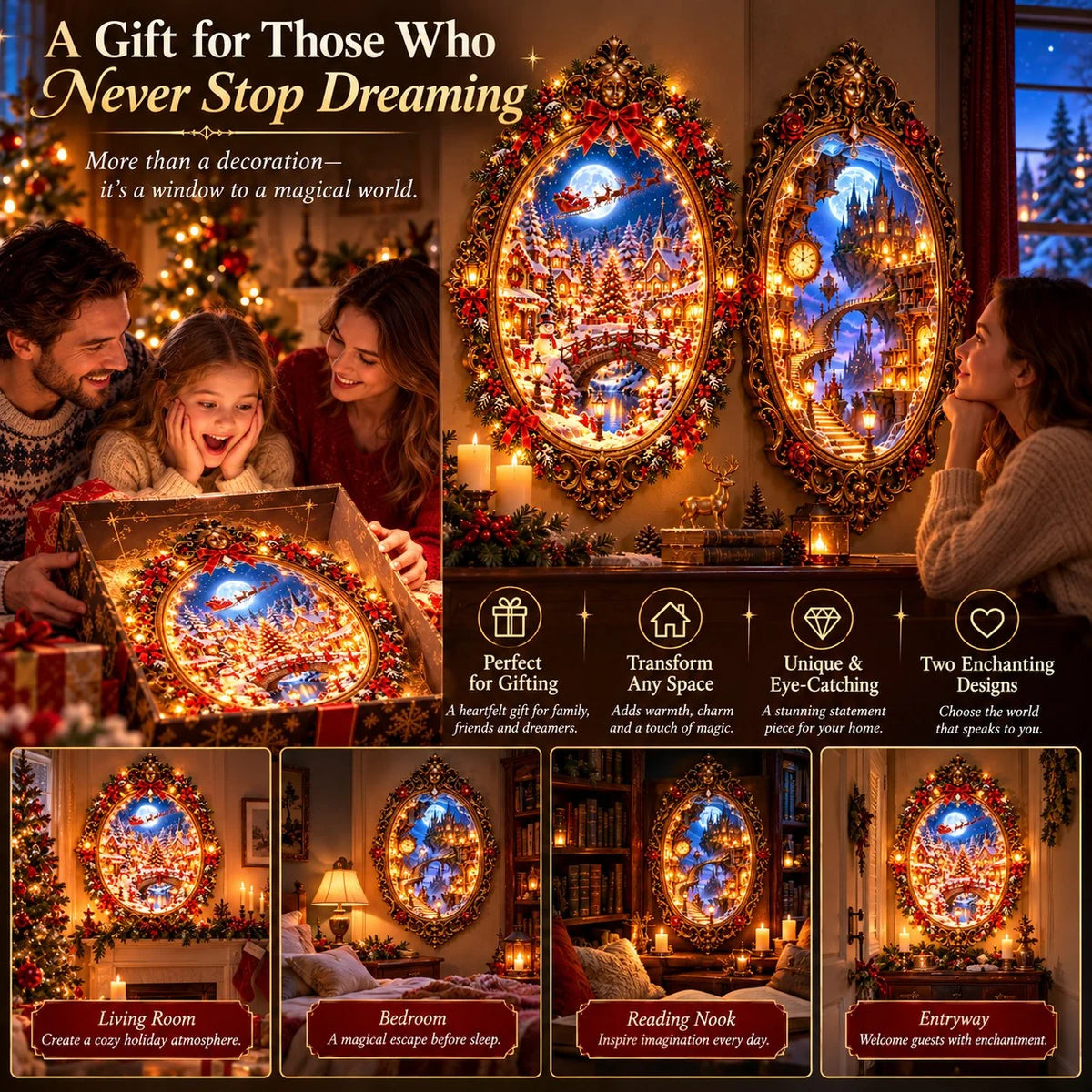 🪞 What If Your Mirror Opened Another World? ✨ Beyond the Looking Glass – Two Enchanted Worlds to Explore!