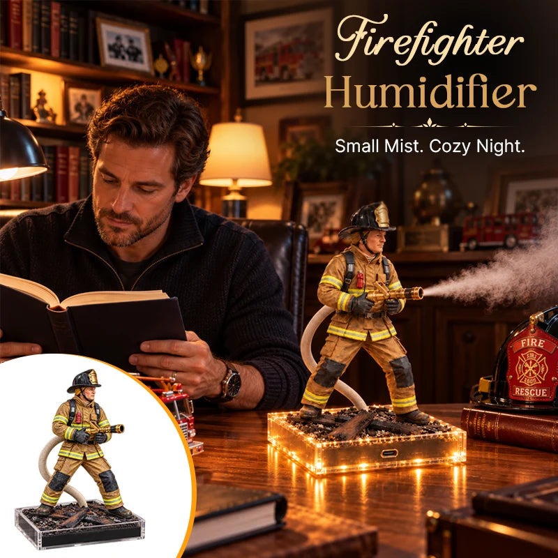 🚒 Firefighter Rescue Mist Humidifier | Light-Up Hero Gift