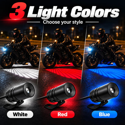 🏍️🔥 Light Up Every Ride! Dual Motorcycle Projector Lights – 3 Bold Colors!