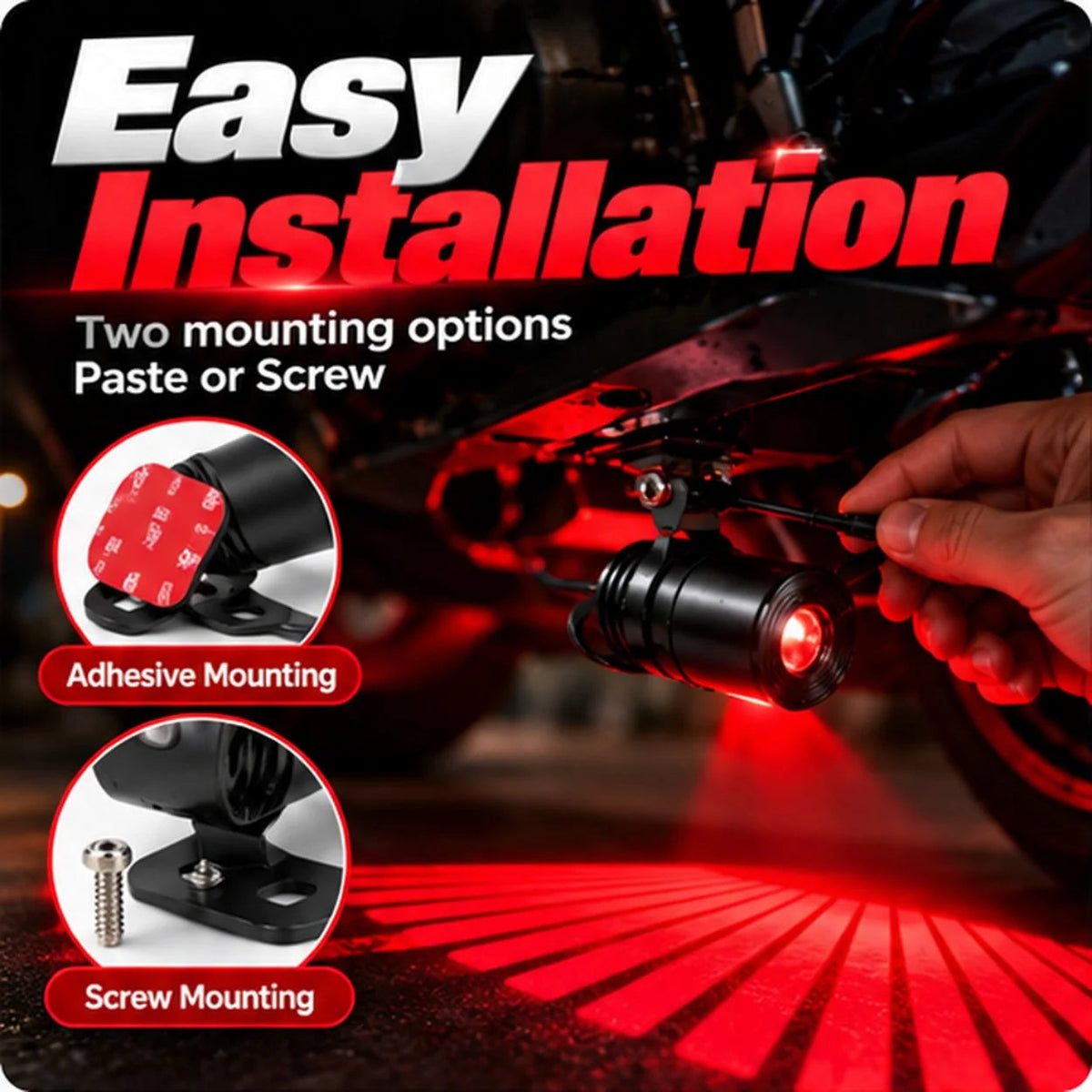 🏍️🔥 Light Up Every Ride! Dual Motorcycle Projector Lights – 3 Bold Colors!