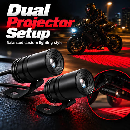 🏍️🔥 Light Up Every Ride! Dual Motorcycle Projector Lights – 3 Bold Colors!