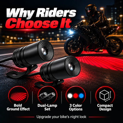 🏍️🔥 Light Up Every Ride! Dual Motorcycle Projector Lights – 3 Bold Colors!