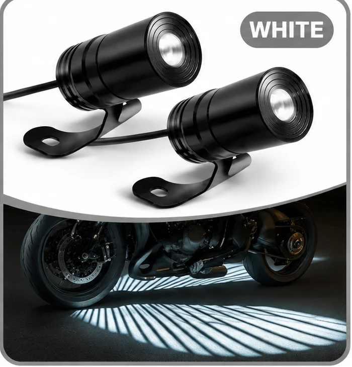 🏍️🔥 Light Up Every Ride! Dual Motorcycle Projector Lights – 3 Bold Colors!