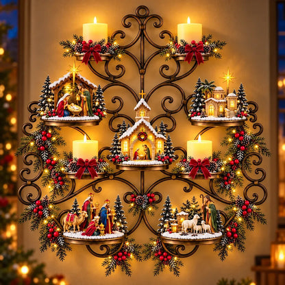 ✝️Holy Night Nativity Village Wall Décor