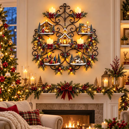 ✝️Holy Night Nativity Village Wall Décor