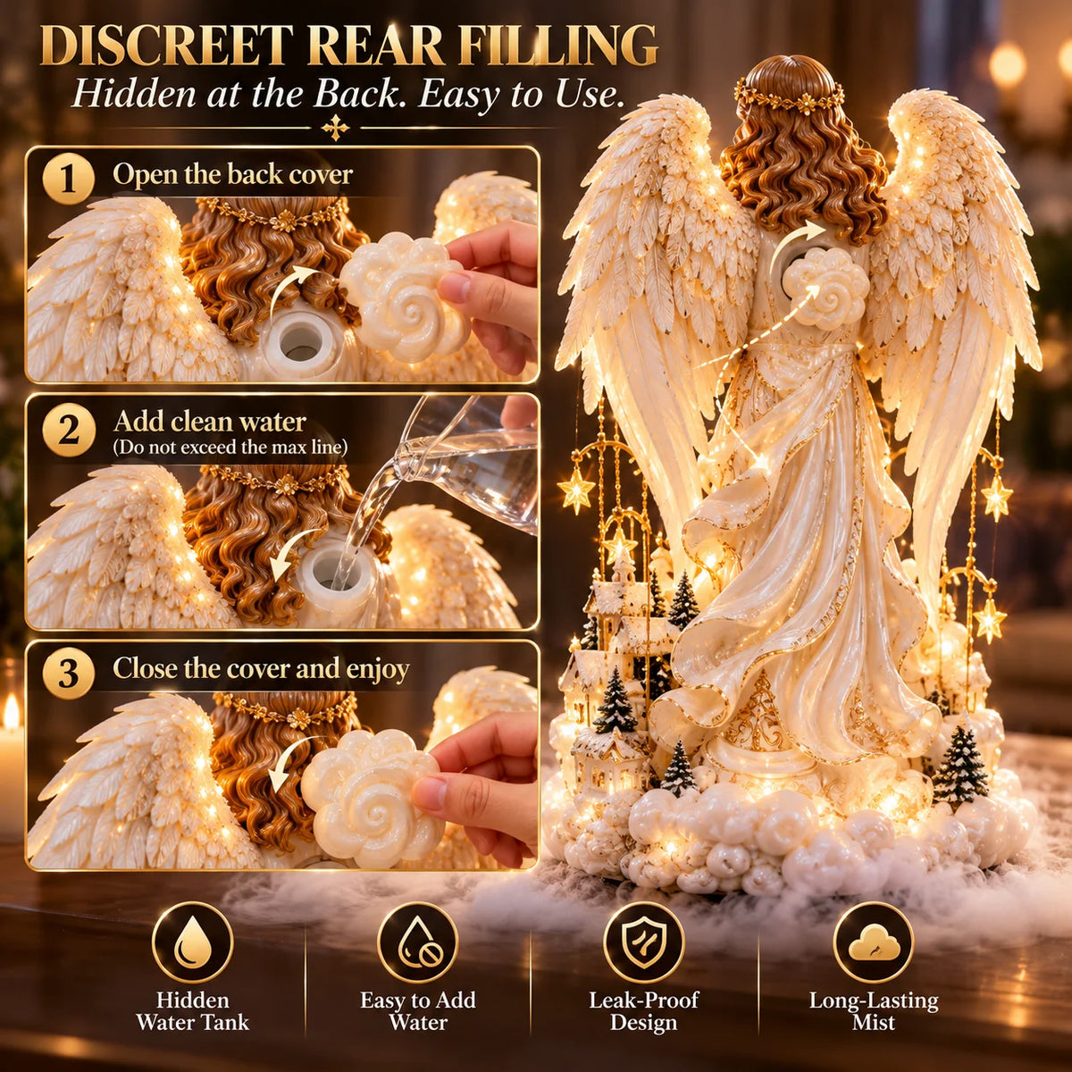 👼✨ 50% OFF – Angel of Heaven™ | Heavenly Mist Humidifier & Glowing Guardian Angel Night Light 💛