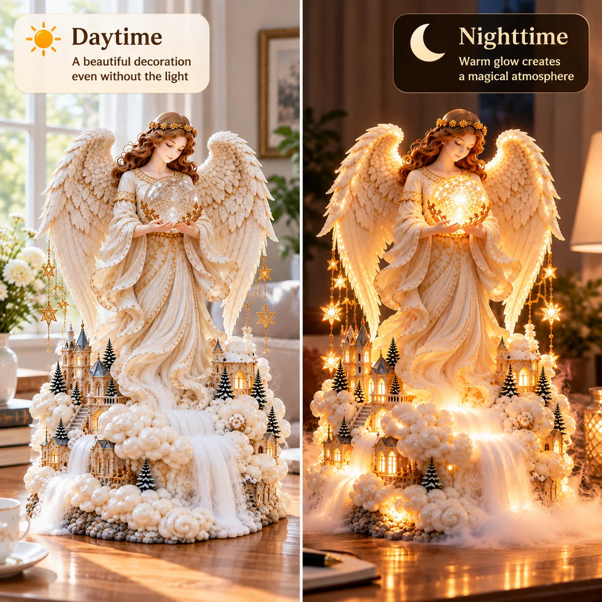 👼✨ 50% OFF – Angel of Heaven™ | Heavenly Mist Humidifier & Glowing Guardian Angel Night Light 💛