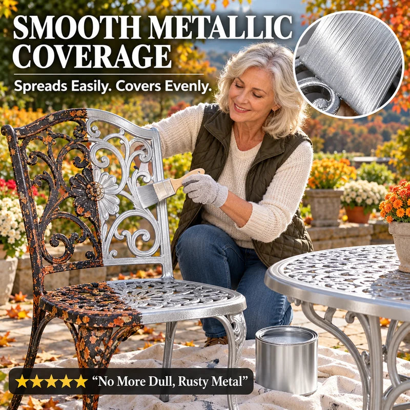 Water Based Metallic Silver Outdoor Anti Rust for Metal Renovation 100g