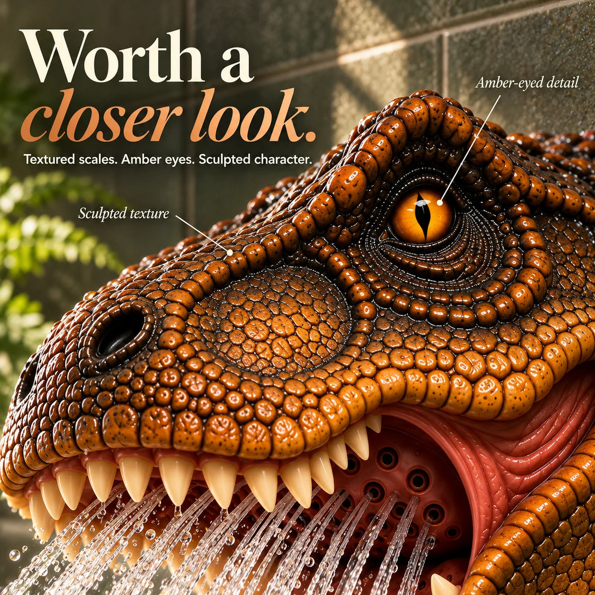 Prehistoric Splash – T-Rex Shower Head