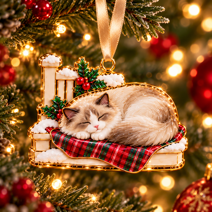 🔥Ragdoll Cat Christmas Ornaments – Cozy Holiday Garden Collection