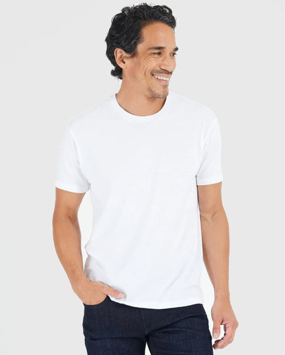 ⚡Hot Sales 49% OFF🔥Men's 4-Pack Crew Neck T-Shirt – Soft Cotton Blend, Athletic Fit, Tagless, Everyday Essential