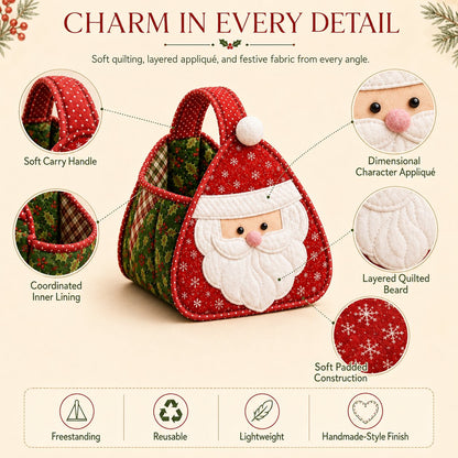 🎄Christmas Character Quilted Carry Basket