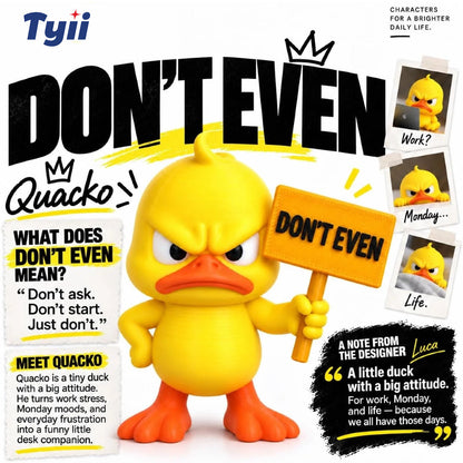 Angry Duck Figurine 🦆😤 – Funny Quirky Decor for Home & Garden