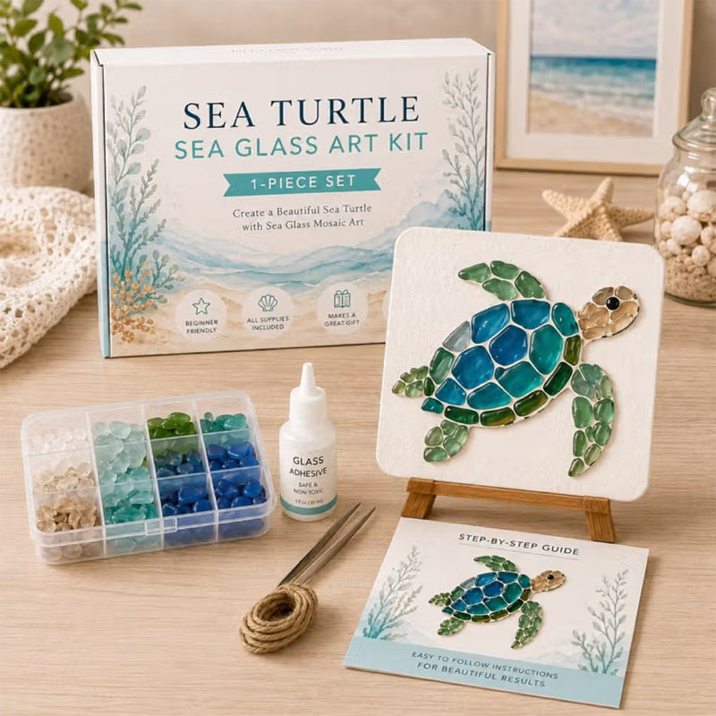 🌊✨ Ocean-Themed Art DIY Kit – Create Stunning Mosaic Masterpiece