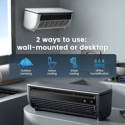 🔥Last Day 50% OFF - ❄️💨Upgraded 3 Wind Modes Portable Wireless Wall Mounted Air Conditioner