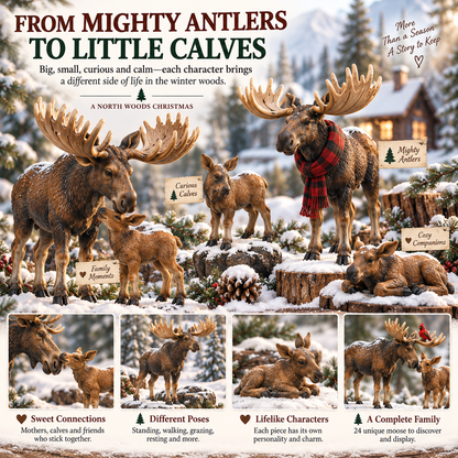 🌲24 Days of Moose – 24-Piece North Woods Christmas Collection