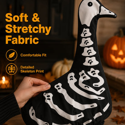 🎃Halloween Goose Skeleton Costume for Porch🪿👻