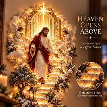 ✨ 60%OFF ONLY TODAY✨ Jesus Light of Heaven Christmas Wall Hanging✝️