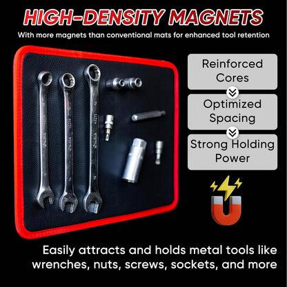 ⚡ Ultra-Strong Magnetic⚡Flexible Magnetic Tool Mat - Ultra-Thin Magnetic Tool Holder, Automotive Body Panels (3 Pack)