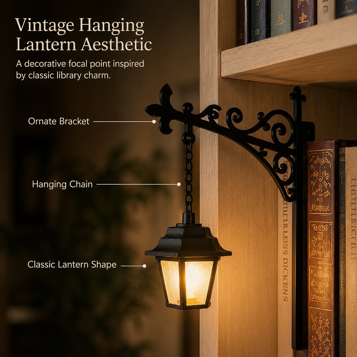 📚Library Lantern-Decorative Bookshelf Lighting