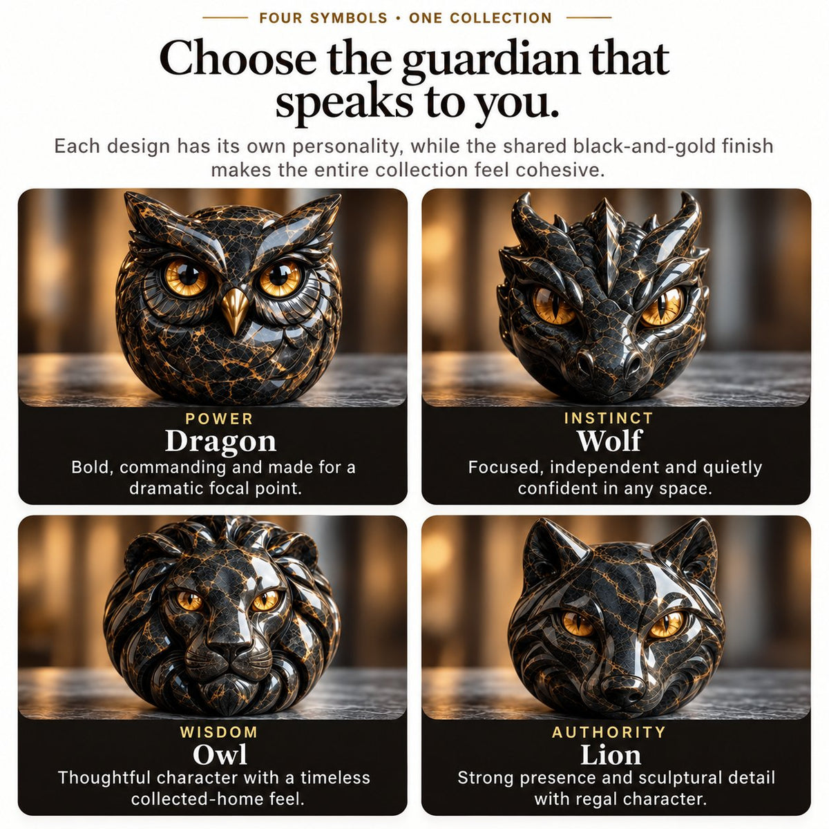 🔥 Luxury Guardian Animal Stone Sculpture- ✨ Elegant Home Décor & Gift-Ready Art Piece