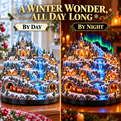 Aurora Christmas Village™ – Lighted Winter Village with Train & Waterfall