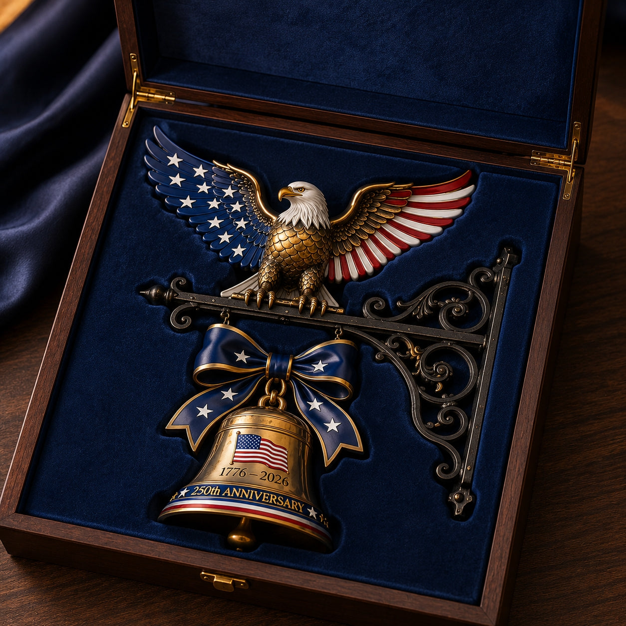 🔥🦅🇺🇸 Ring in the Semiquincentennial: 1776-2026 "Spirit of Liberty" Eagle Bell