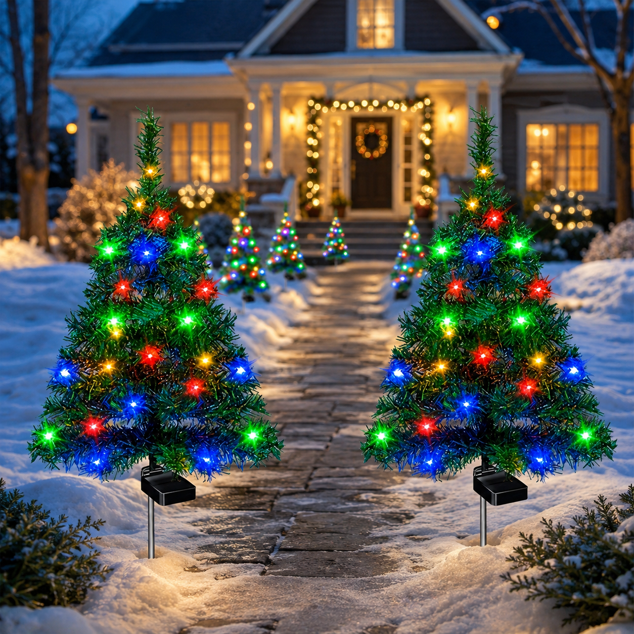 Last day 50%OFF🎄2026 Solar Christmas Trees Lights Outdoor Decoration Waterproof