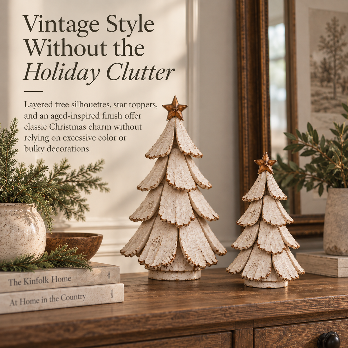 Vintage Lighted Christmas Tree Figurine