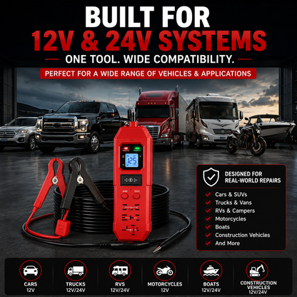 🔧 3-in-1 Automotive Power Circuit Probe & Relay Tester – 12V/24V Electrical Diagnostic Tool |Buy 2 Free Shipping🚚