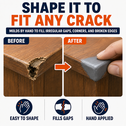 🛠️ Strong Clay Iron Adhesive Repair Putty – Moldable Gap & Crack Filler