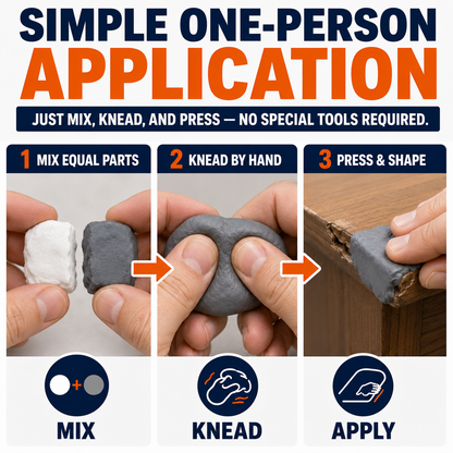🛠️ Strong Clay Iron Adhesive Repair Putty – Moldable Gap & Crack Filler