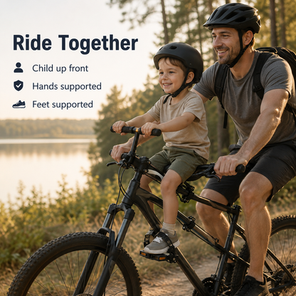 Front-Mounted Kids Bike Seat 🚲👶 – Safe & Comfortable Parent-Child Bike Seat