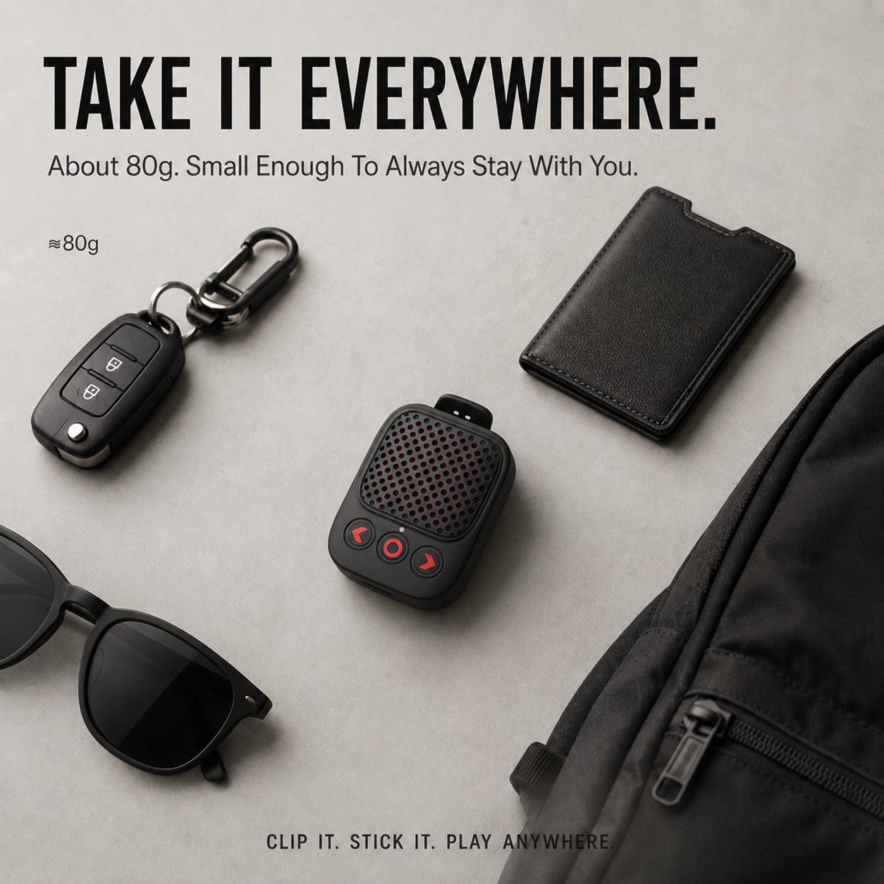 🔊🔥🔊 2026 New Magnetic Clip-On Bluetooth Speaker | IPX7 Waterproof, TWS Stereo & Ultra-Light Wearable Design