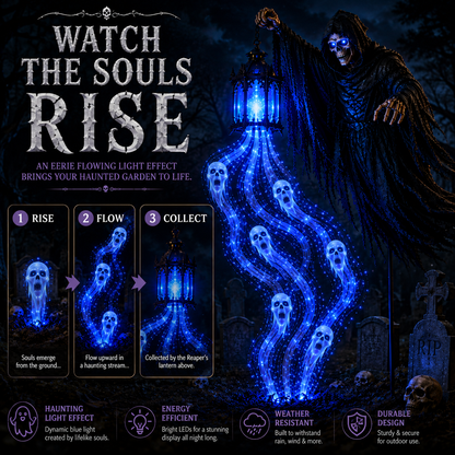 🎁Today 49% OFF🎁💀Halloween Soul Harvester Animated Garden Light