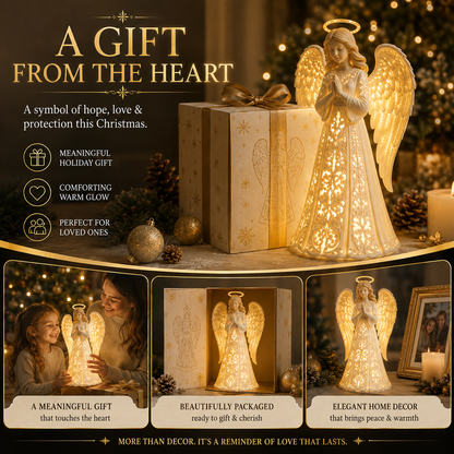 ✨ Angel Guardian Christmas Light – Warm Holiday Glow 🕊️