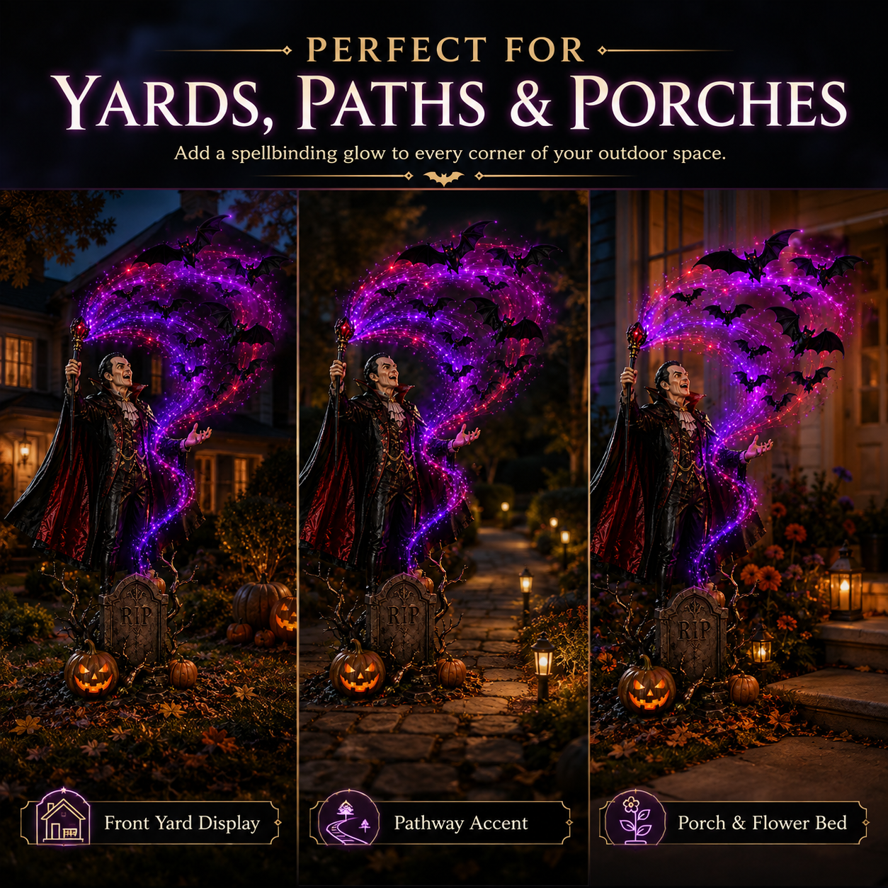 🎃Today 49% OFF🦇Vampire Summoning Bats Garden Light