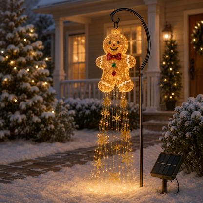 Solar Starlight Cascade™ Christmas Character Garden Stake Light