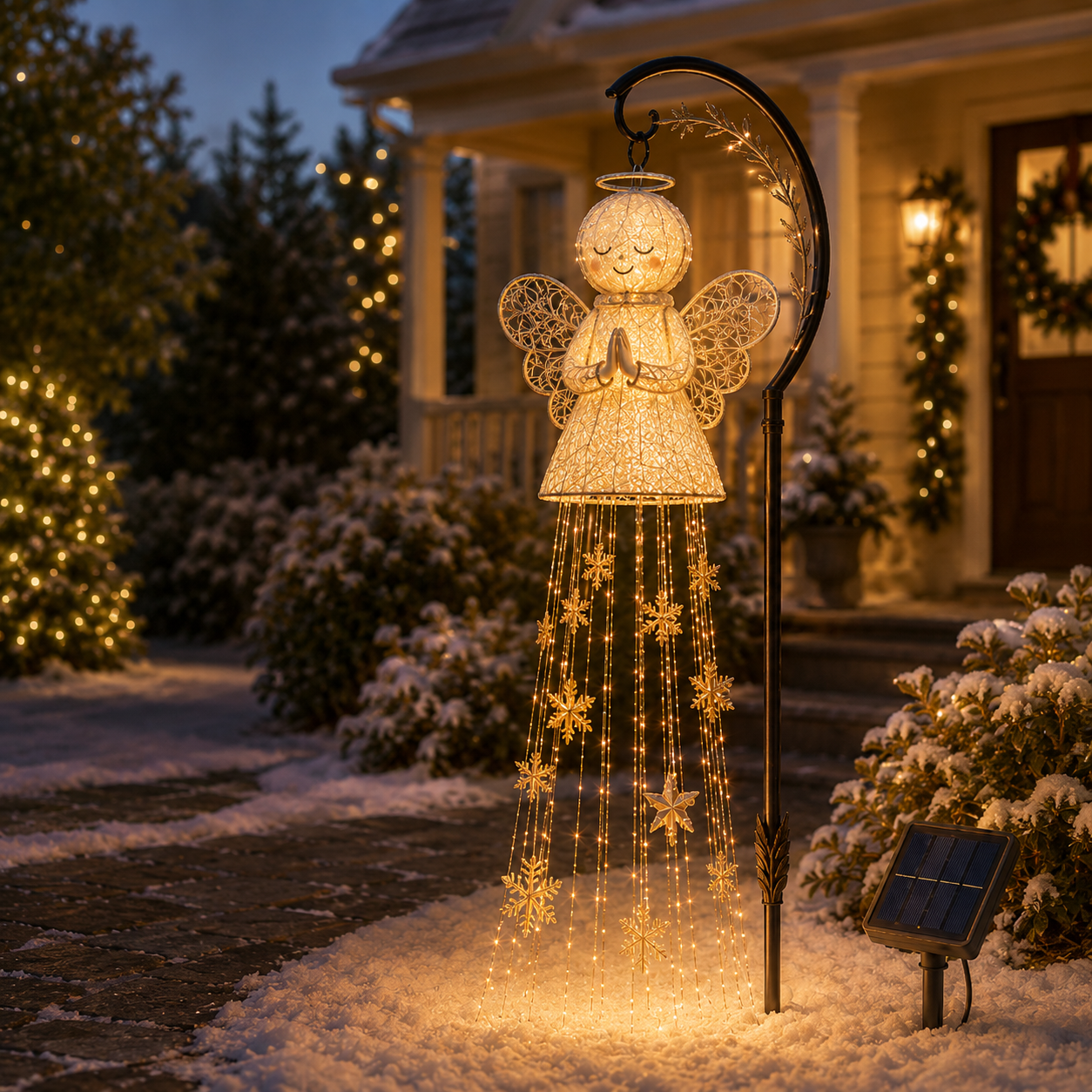 Solar Starlight Cascade™ Christmas Character Garden Stake Light
