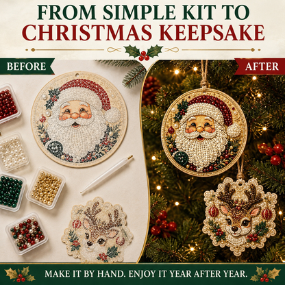 Christmas Bead Magic™ DIY Ornament Kit – Handmade Holiday Tree Decorations