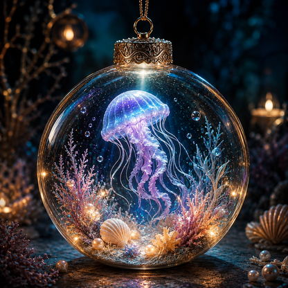 💙✨Ocean Series Illuminated 3D Model Decorations