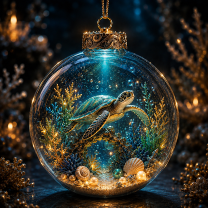 💙✨Ocean Series Illuminated 3D Model Decorations