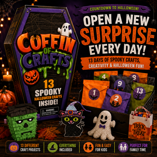 Coffin of Crafts Halloween Advent Calendar – 13 Spooky DIY Craft Surprises