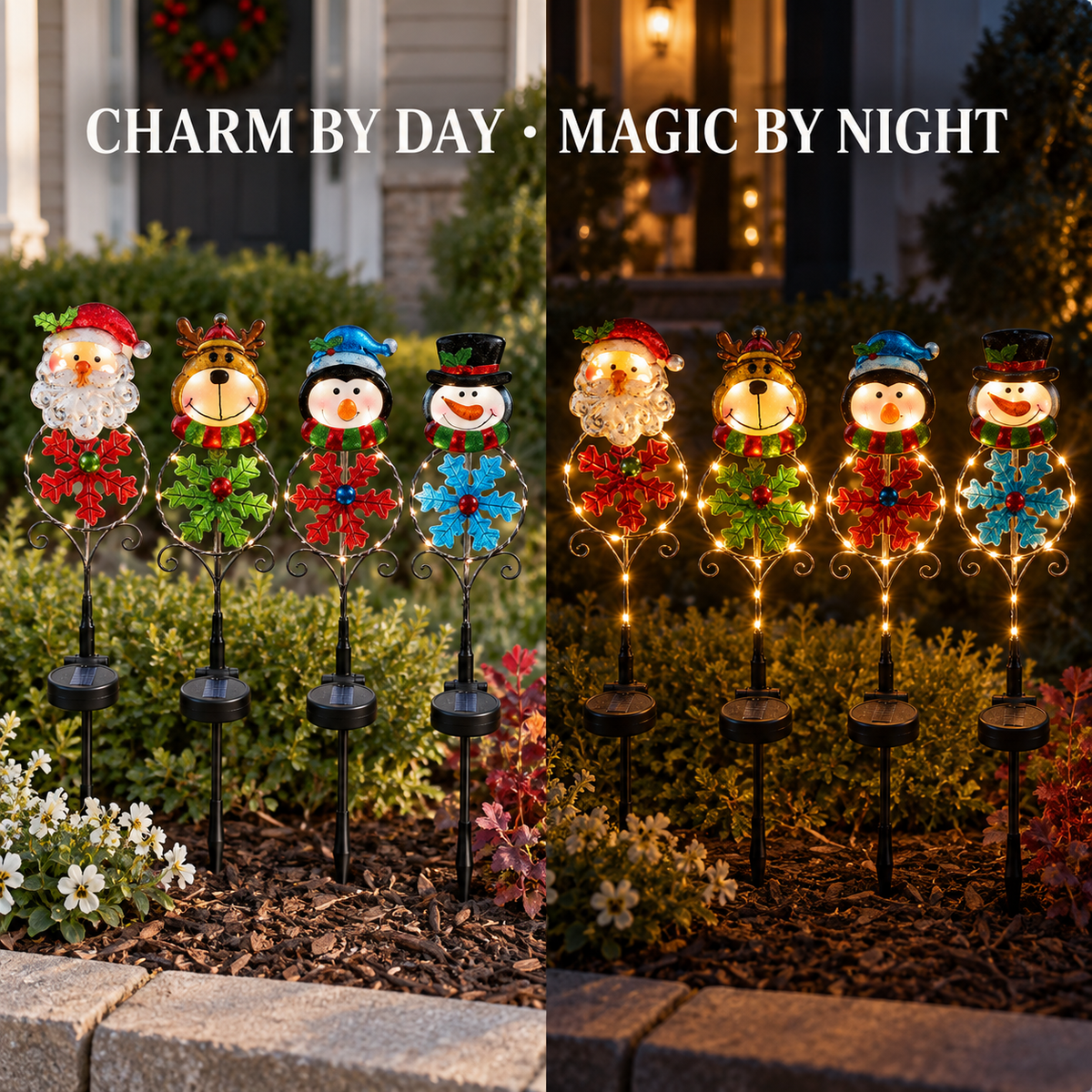 Christmas Character Solar Garden Lights